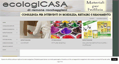 Desktop Screenshot of ecologicasa.it