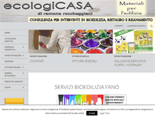 Tablet Screenshot of ecologicasa.it